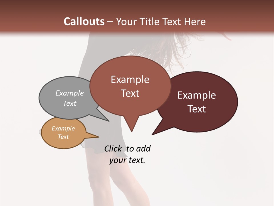 Fitness Girl Posing PowerPoint Template