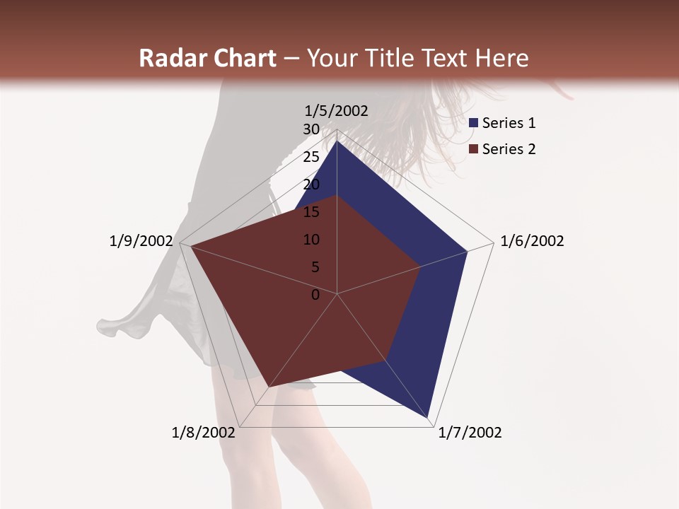 Fitness Girl Posing PowerPoint Template