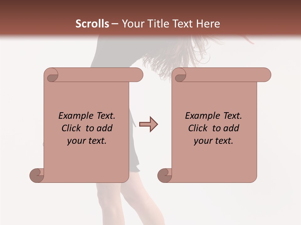 Fitness Girl Posing PowerPoint Template