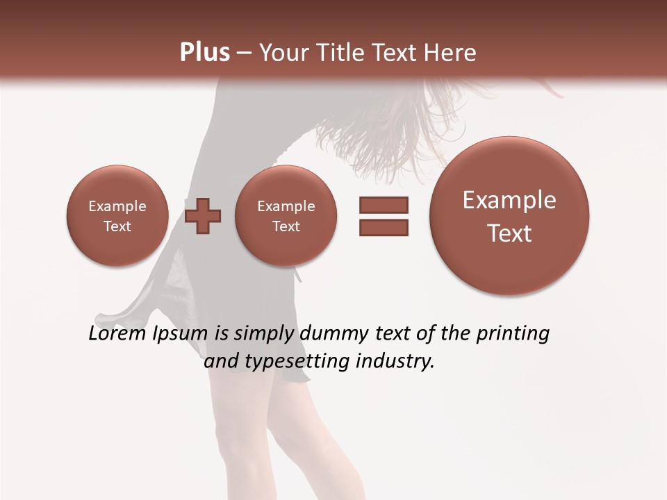 Fitness Girl Posing PowerPoint Template
