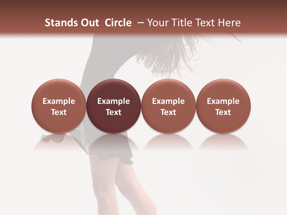 Fitness Girl Posing PowerPoint Template