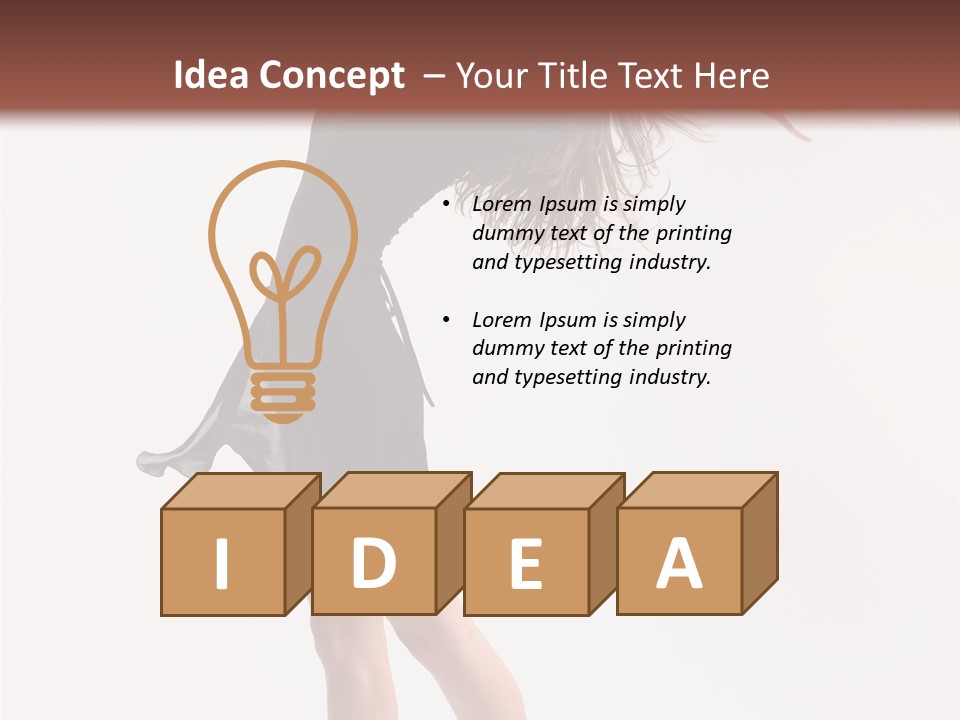 Fitness Girl Posing PowerPoint Template