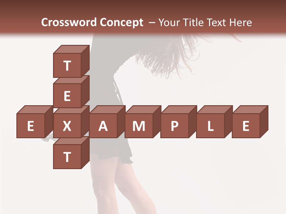 Fitness Girl Posing PowerPoint Template