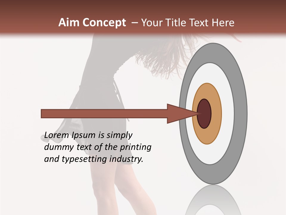 Fitness Girl Posing PowerPoint Template