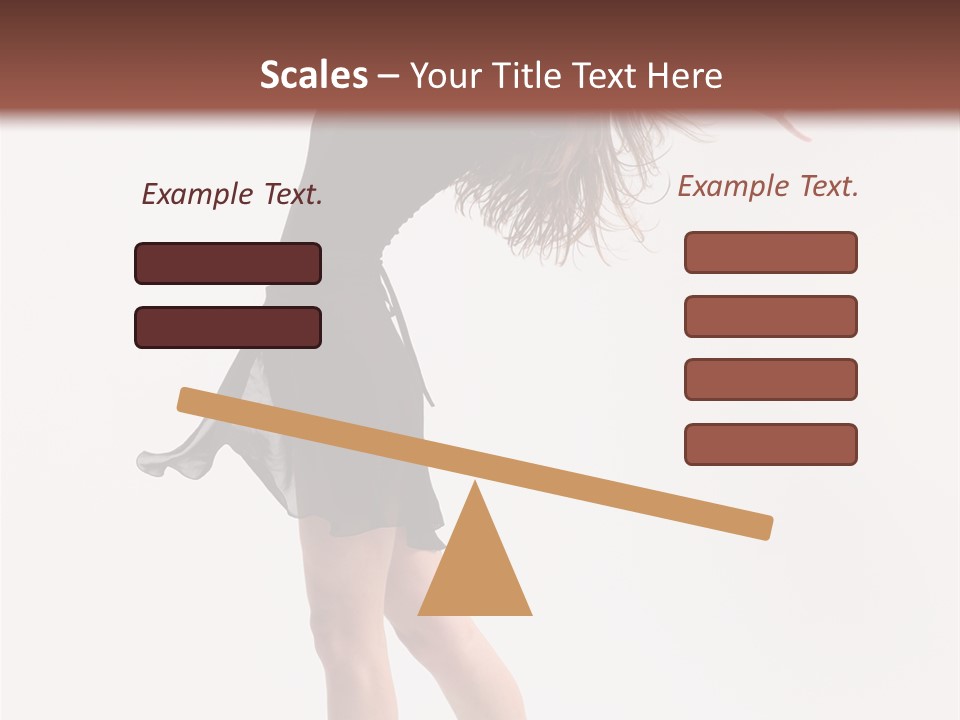 Fitness Girl Posing PowerPoint Template