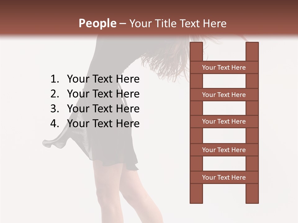 Fitness Girl Posing PowerPoint Template