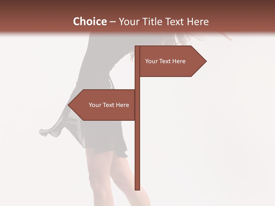 Fitness Girl Posing PowerPoint Template