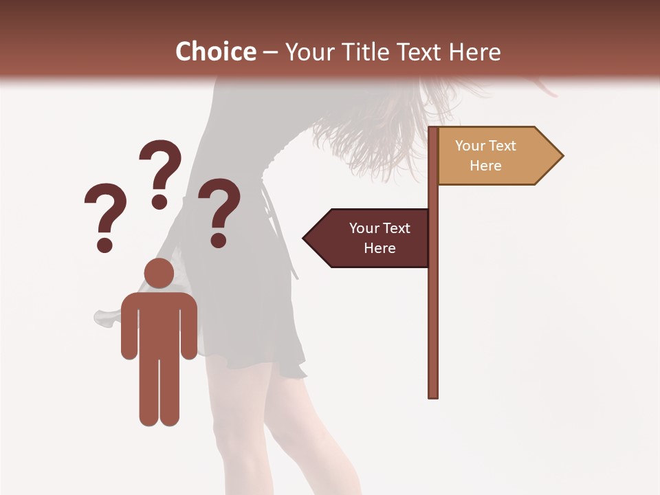 Fitness Girl Posing PowerPoint Template