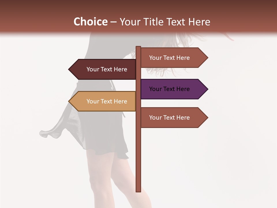 Fitness Girl Posing PowerPoint Template