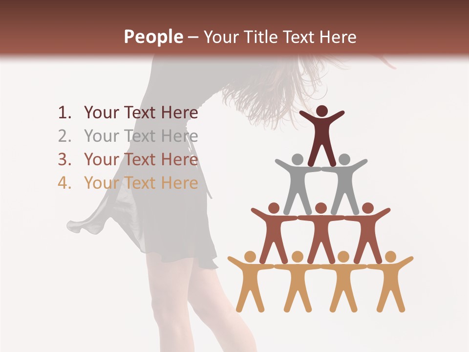 Fitness Girl Posing PowerPoint Template