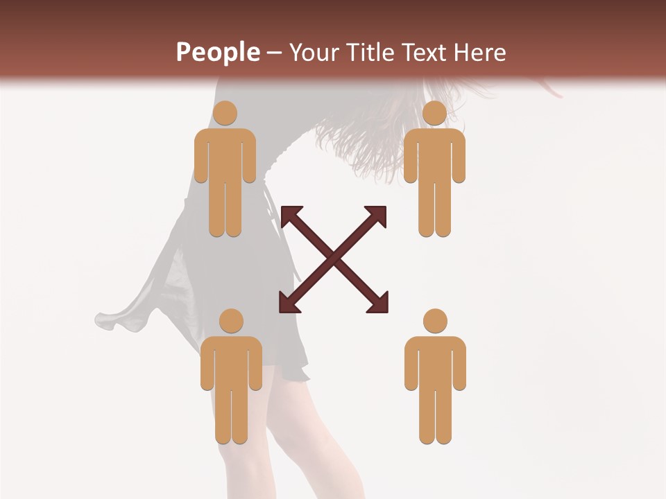 Fitness Girl Posing PowerPoint Template