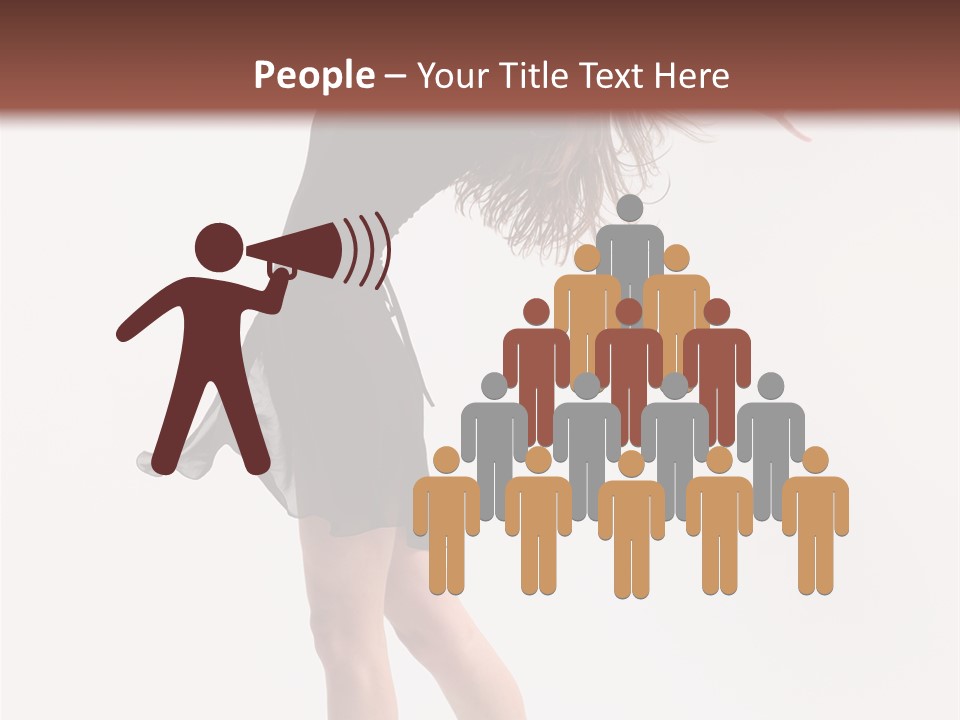 Fitness Girl Posing PowerPoint Template