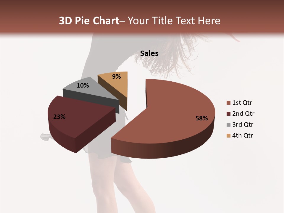 Fitness Girl Posing PowerPoint Template