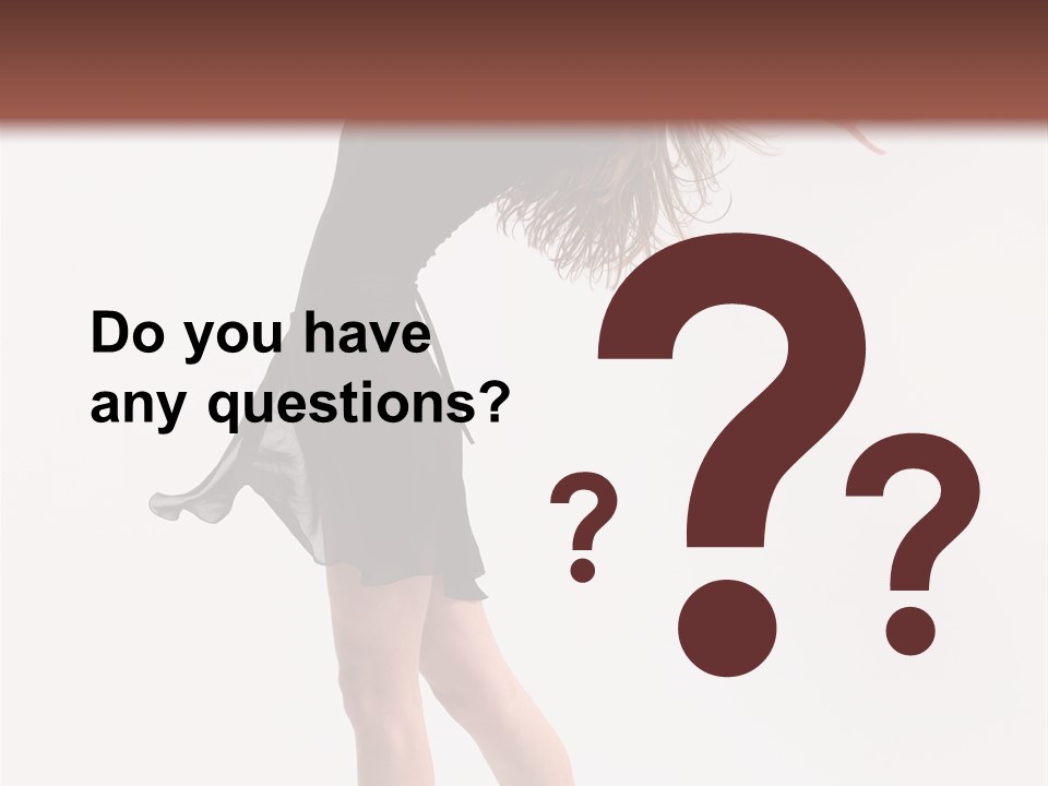 Fitness Girl Posing PowerPoint Template