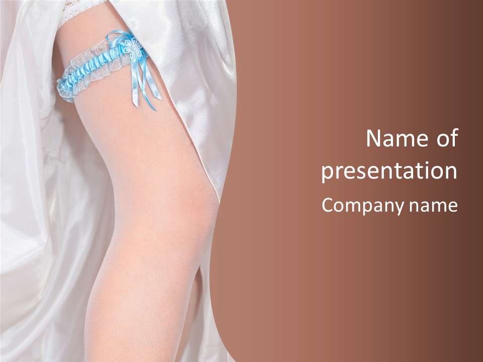 Romance Bride Textile PowerPoint Template