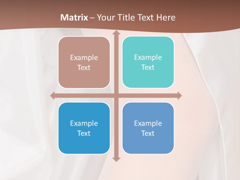 Romance Bride Textile PowerPoint Template