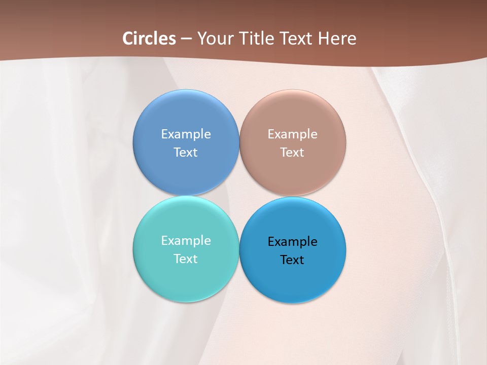 Romance Bride Textile PowerPoint Template