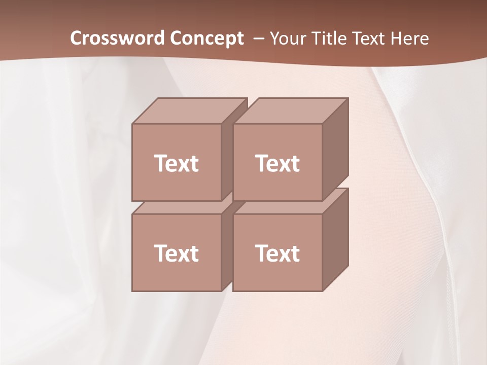 Romance Bride Textile PowerPoint Template