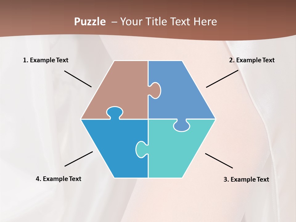 Romance Bride Textile PowerPoint Template