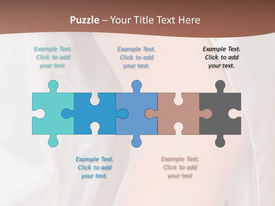 Romance Bride Textile PowerPoint Template