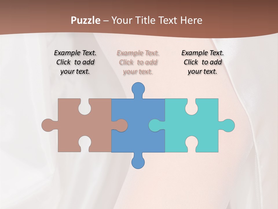 Romance Bride Textile PowerPoint Template