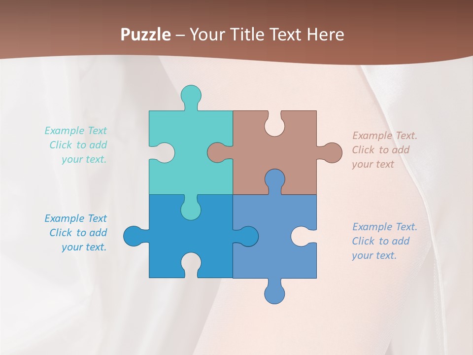 Romance Bride Textile PowerPoint Template