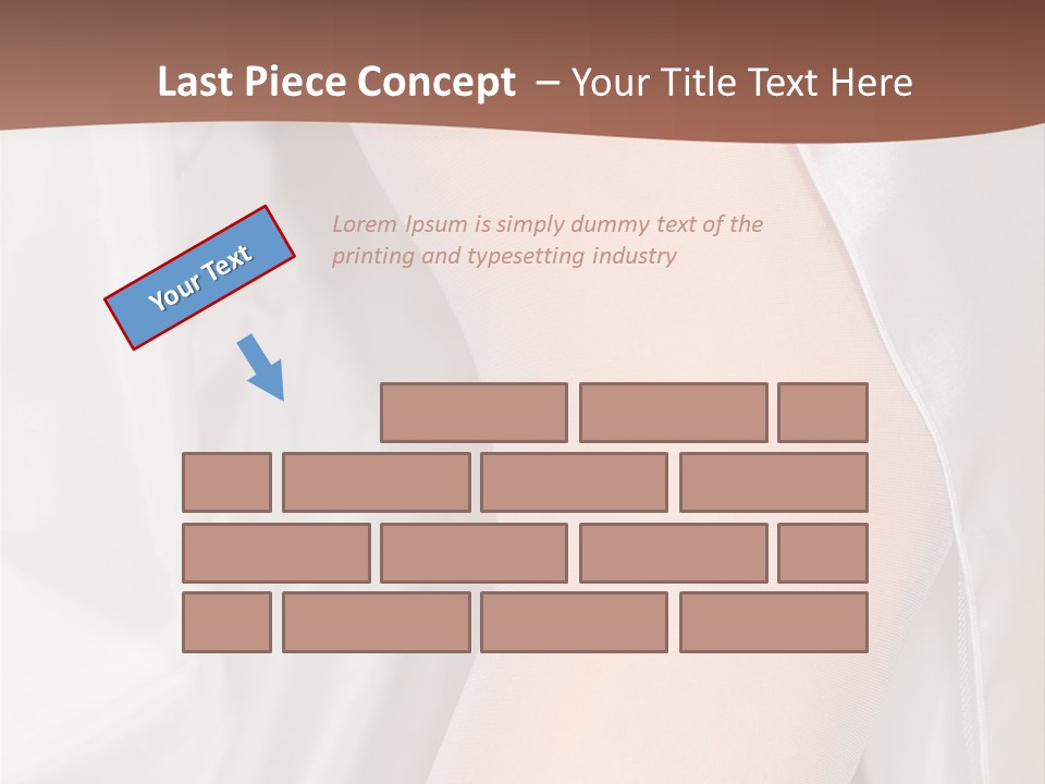 Romance Bride Textile PowerPoint Template