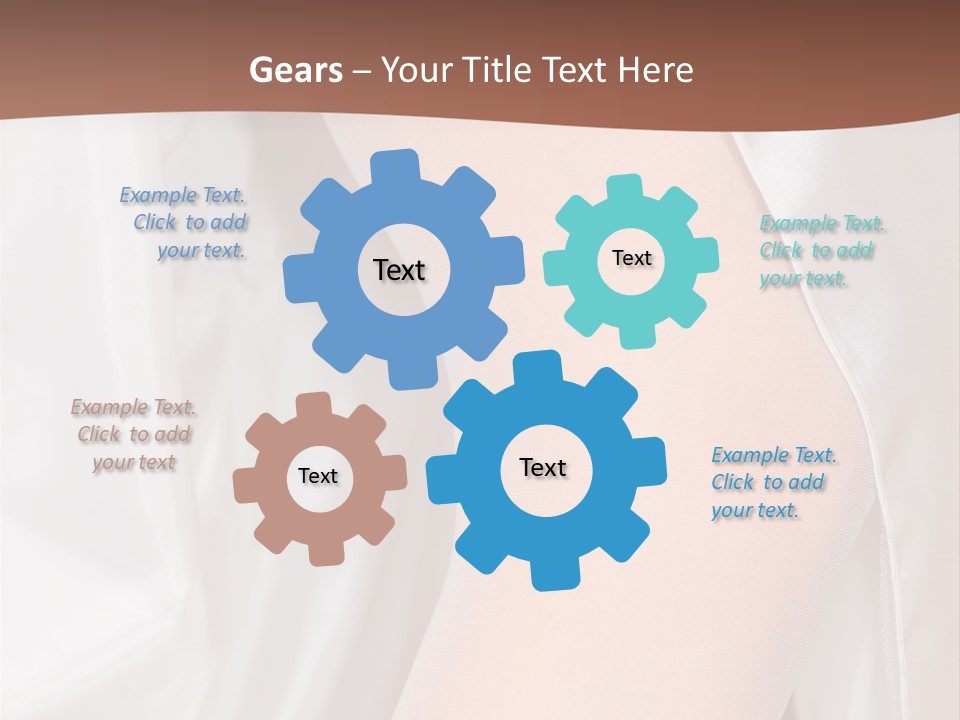 Romance Bride Textile PowerPoint Template