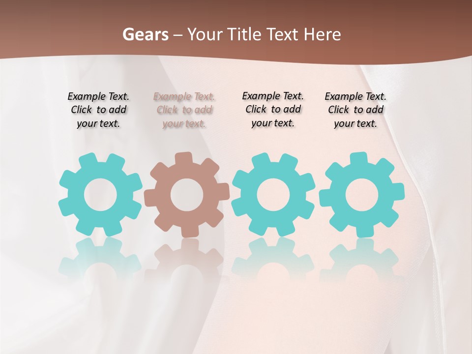 Romance Bride Textile PowerPoint Template