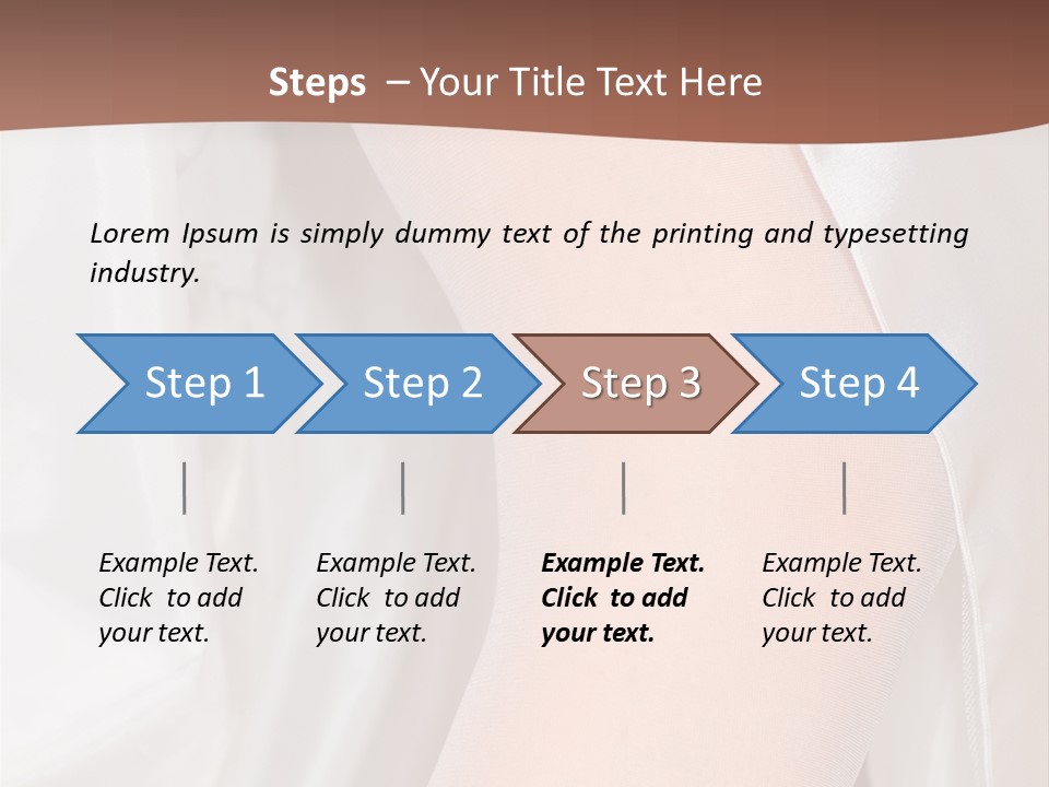 Romance Bride Textile PowerPoint Template