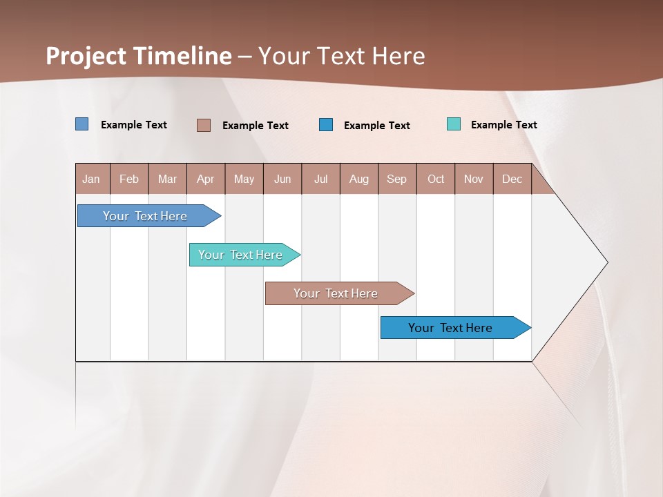 Romance Bride Textile PowerPoint Template