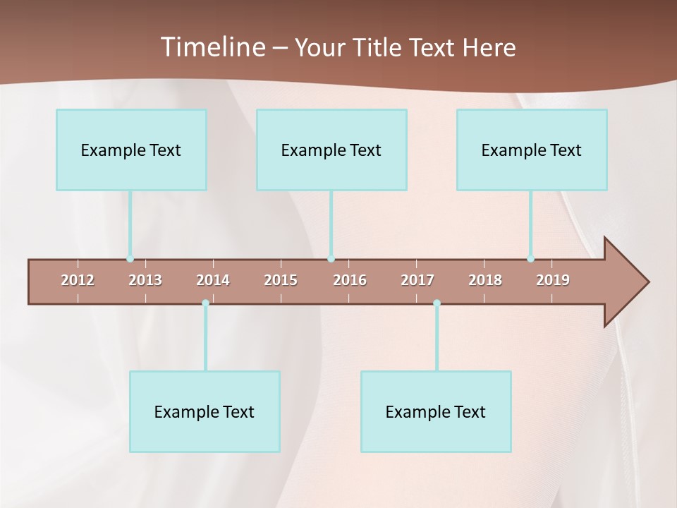 Romance Bride Textile PowerPoint Template