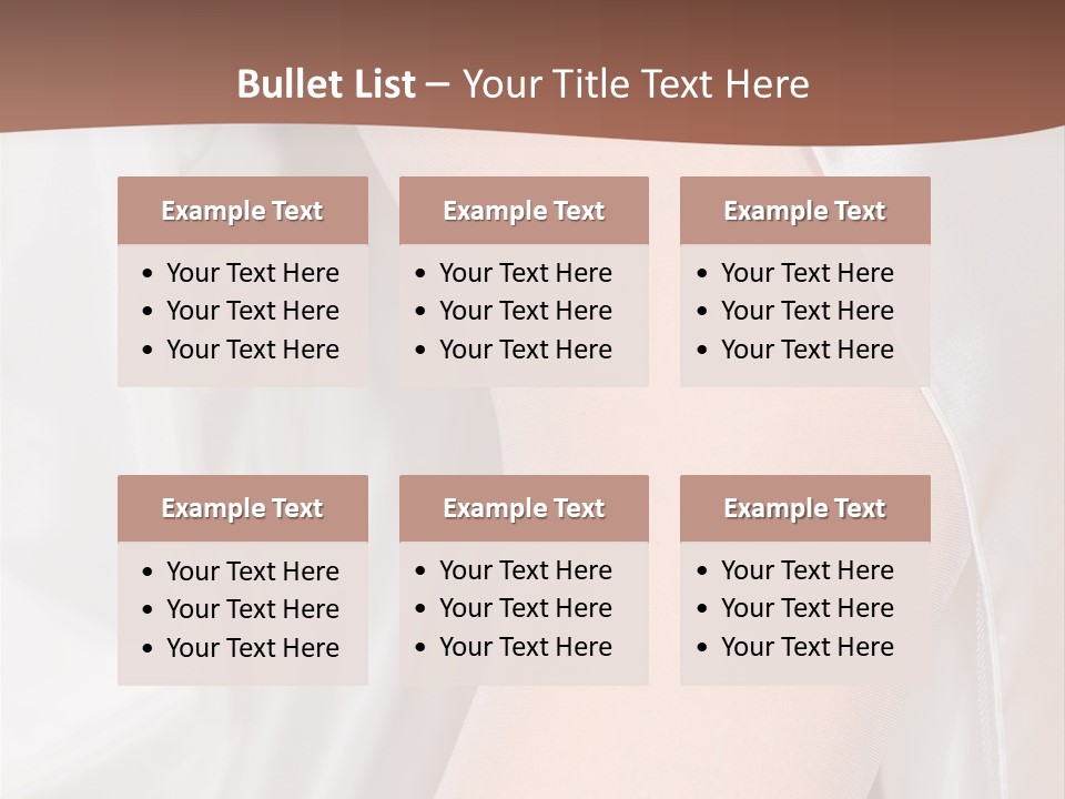 Romance Bride Textile PowerPoint Template