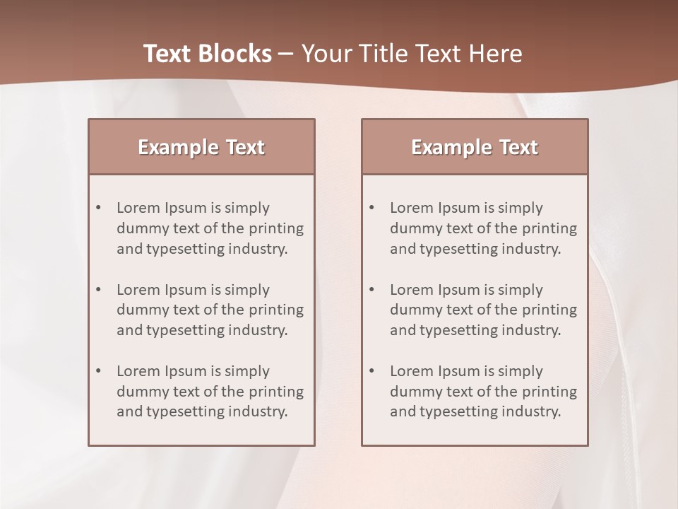 Romance Bride Textile PowerPoint Template