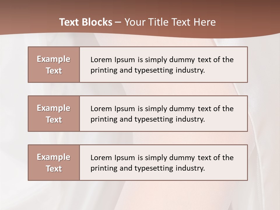 Romance Bride Textile PowerPoint Template