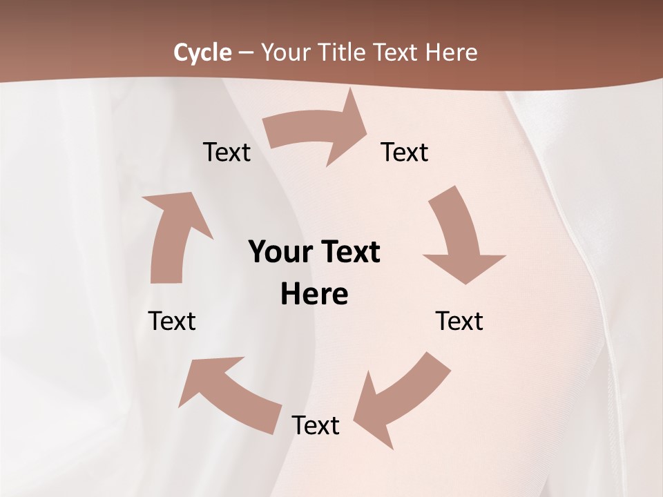 Romance Bride Textile PowerPoint Template