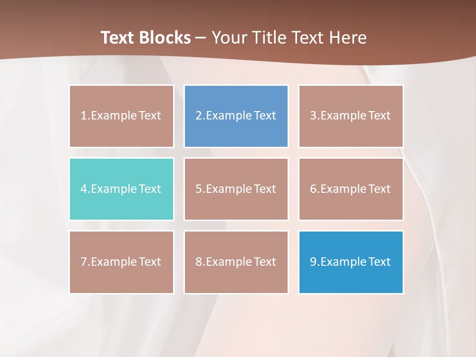 Romance Bride Textile PowerPoint Template