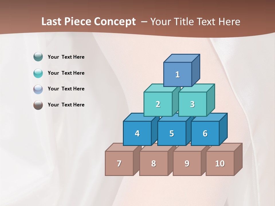 Romance Bride Textile PowerPoint Template