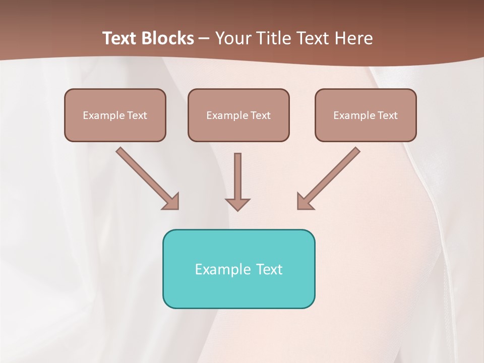 Romance Bride Textile PowerPoint Template