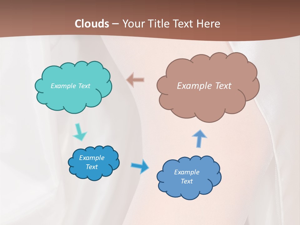 Romance Bride Textile PowerPoint Template