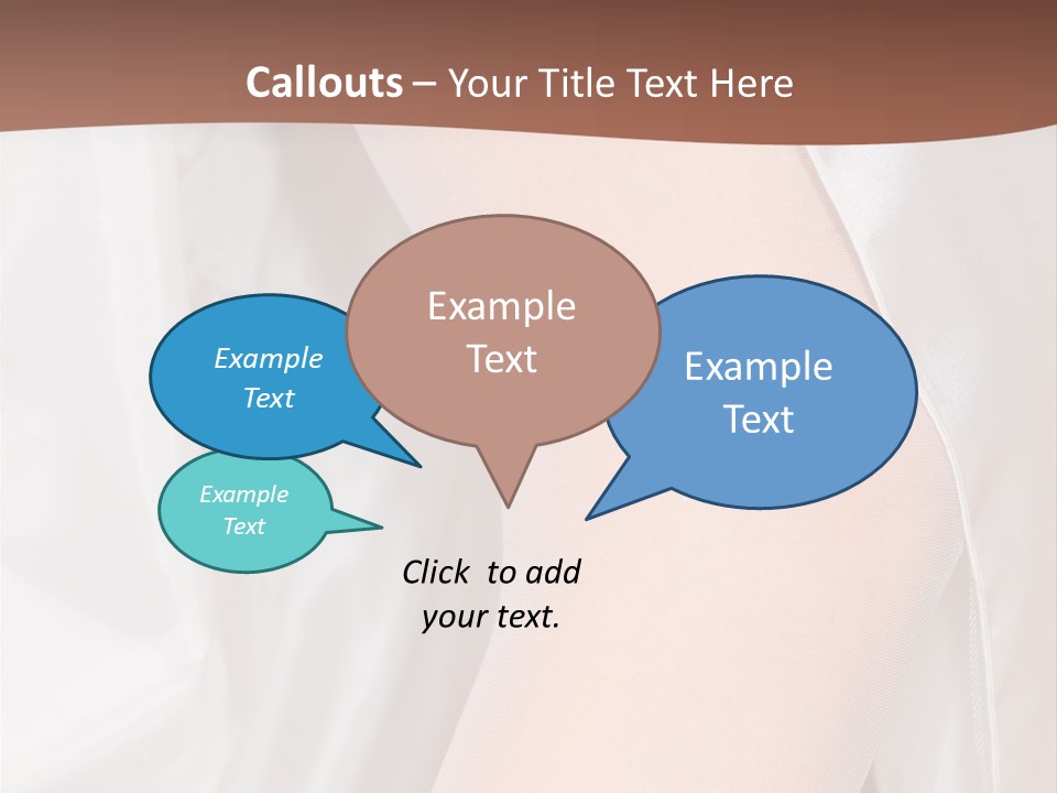 Romance Bride Textile PowerPoint Template