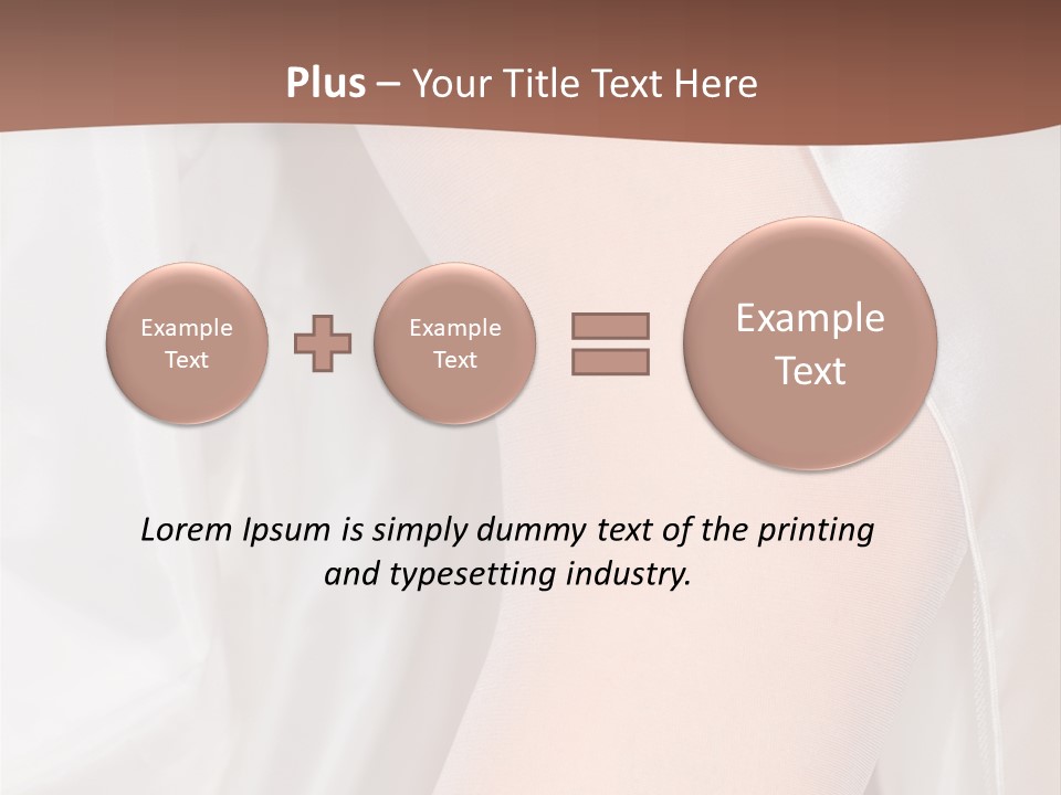 Romance Bride Textile PowerPoint Template