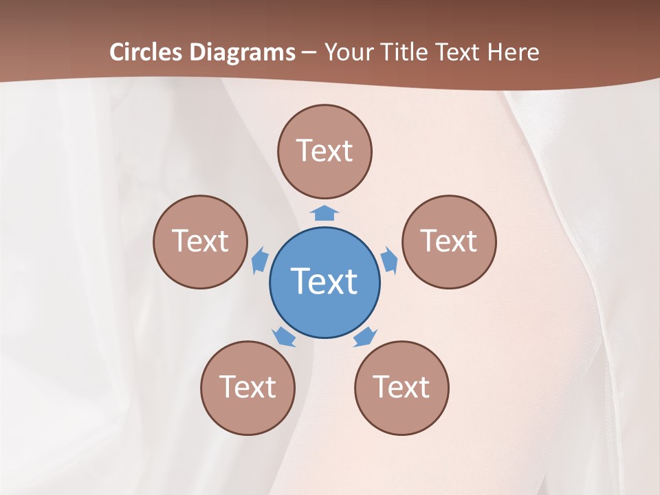 Romance Bride Textile PowerPoint Template