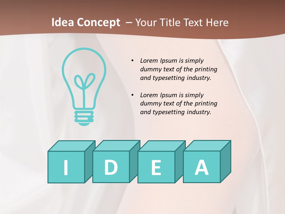 Romance Bride Textile PowerPoint Template