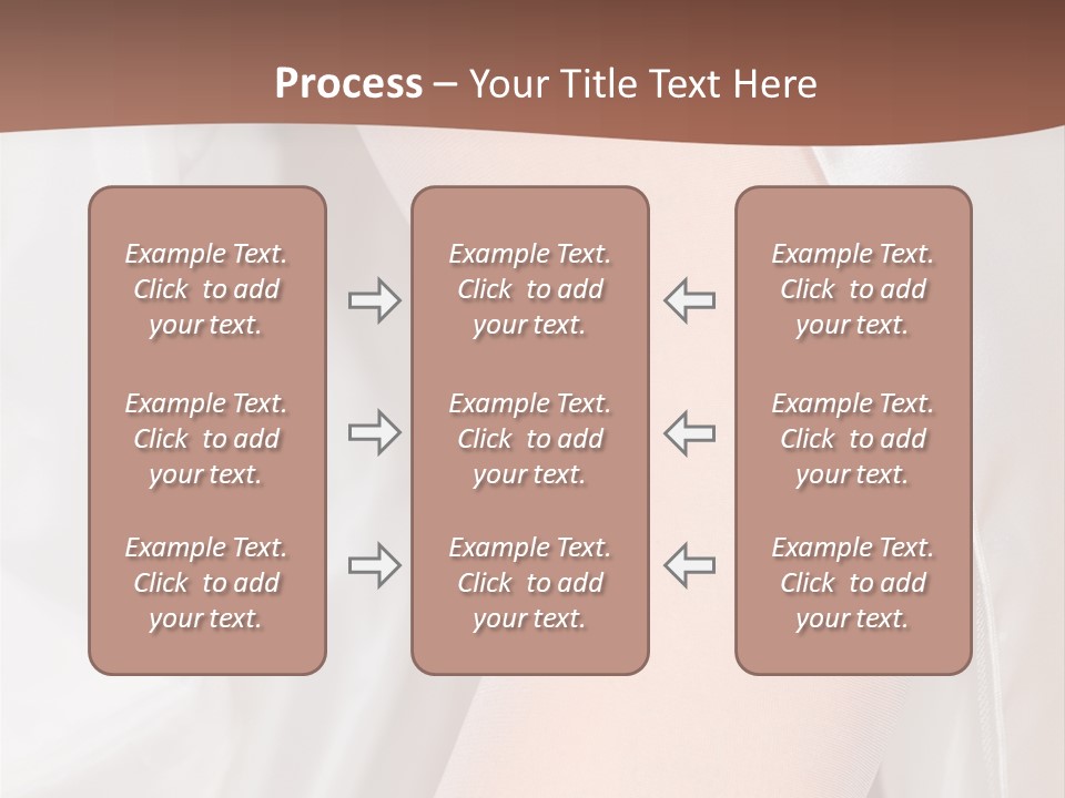 Romance Bride Textile PowerPoint Template