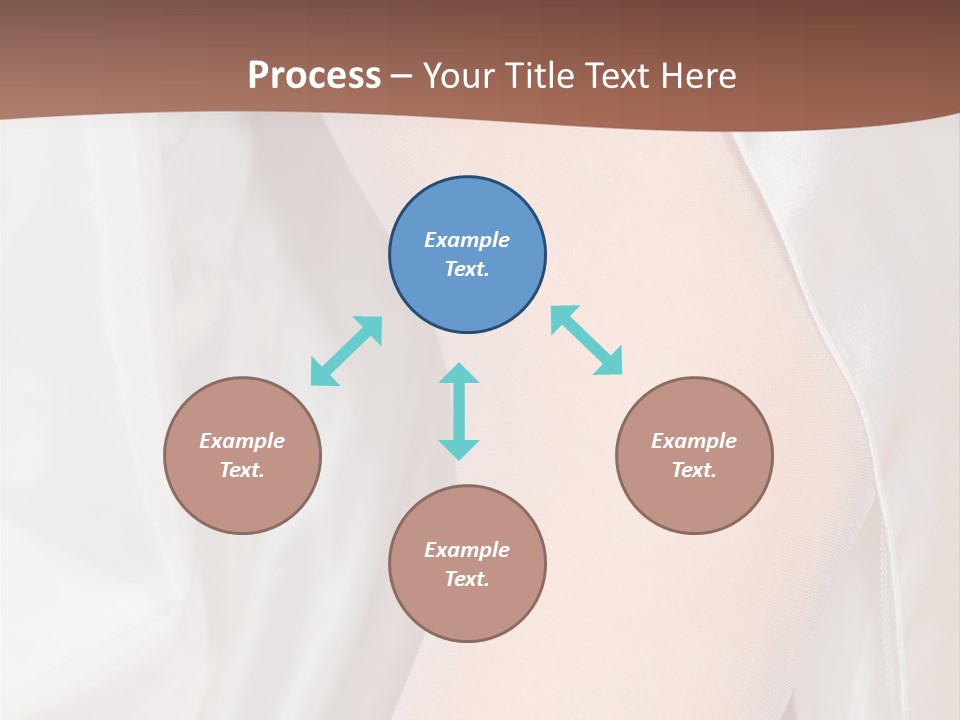 Romance Bride Textile PowerPoint Template