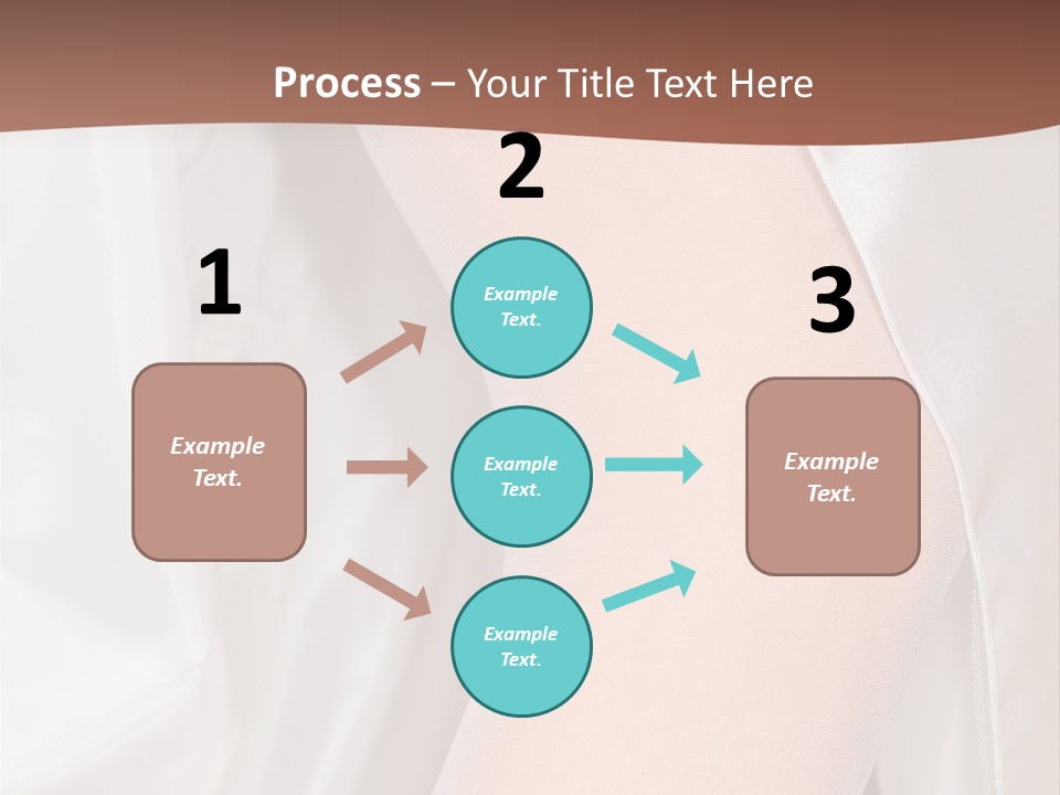 Romance Bride Textile PowerPoint Template