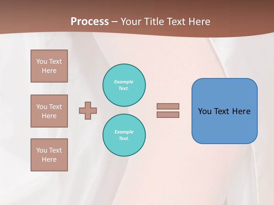 Romance Bride Textile PowerPoint Template