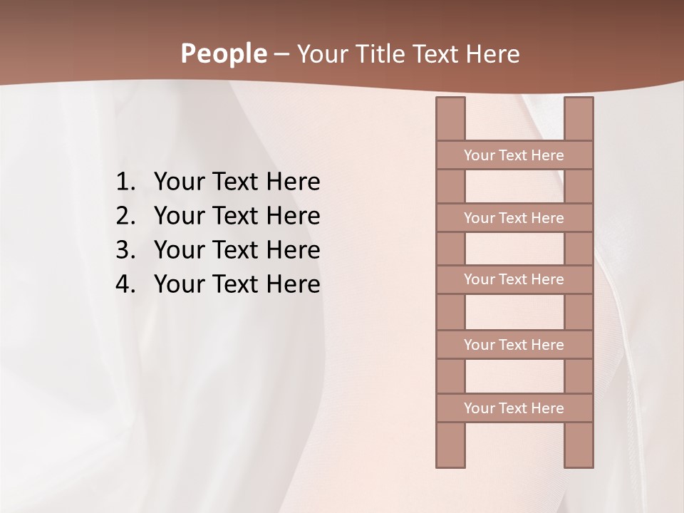 Romance Bride Textile PowerPoint Template