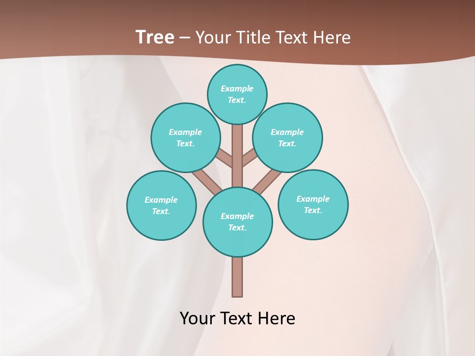 Romance Bride Textile PowerPoint Template